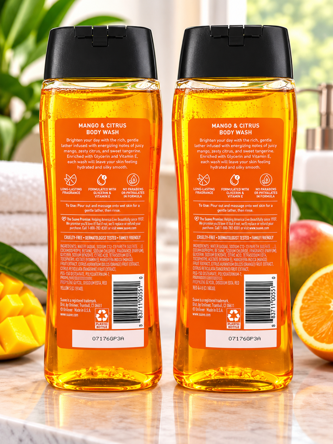 Body Wash Suave Mango & Citrus Energizing
